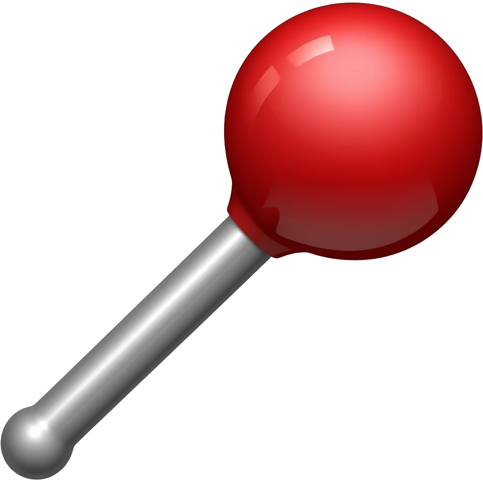red pin-ball lever emoji