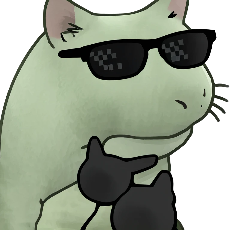 Cat with sunglasses emoji