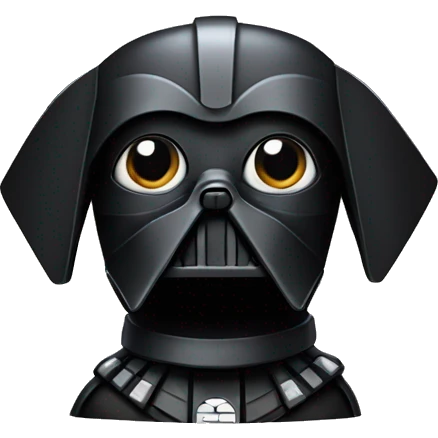 Darth vader ad a dog emoji