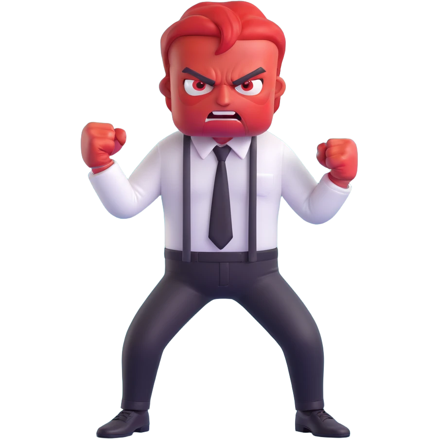 Anger character from Inside Out movie emoji