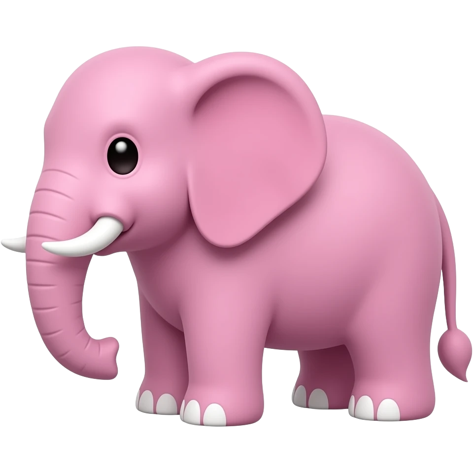 Pink bunny elephant emoji
