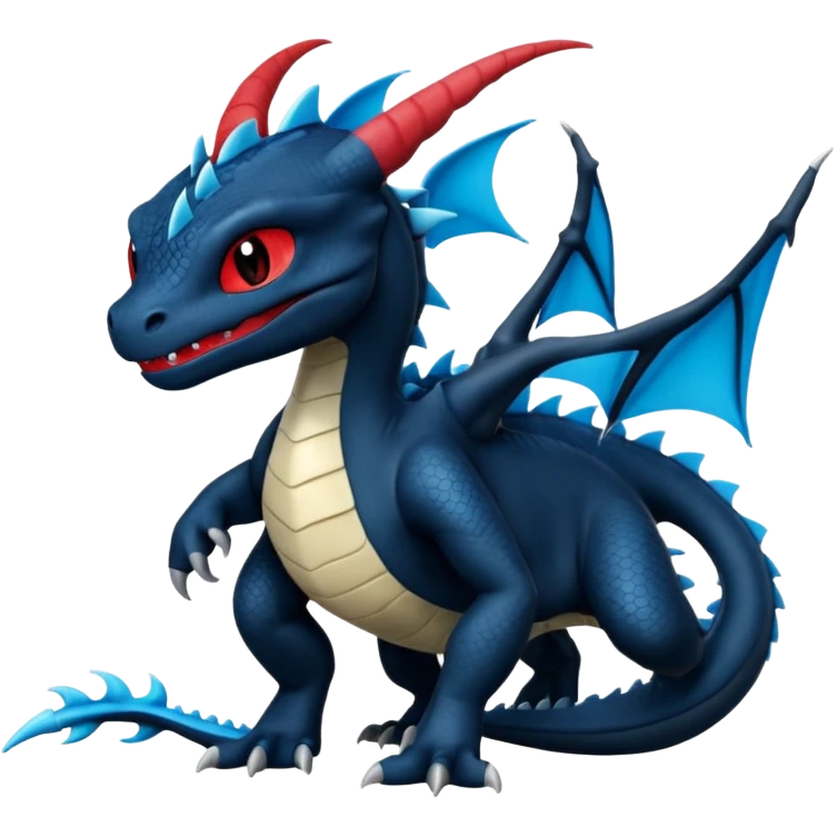 Toothless-Salamence-Fakémon-hybrid-creature (full body)  emoji