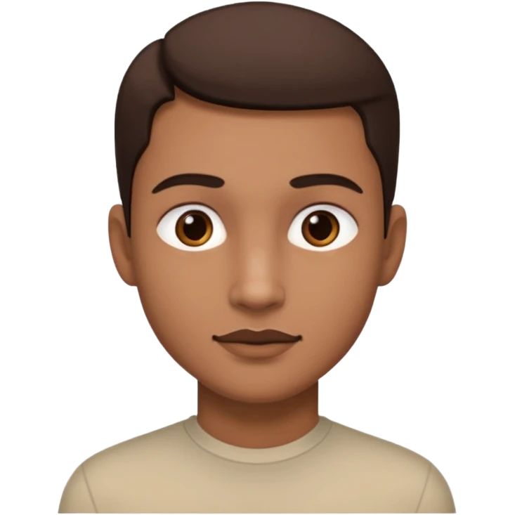 a person with a lot of details 3/4 view emoji