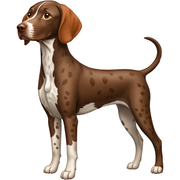 orange spotted german short haired pointer emoji