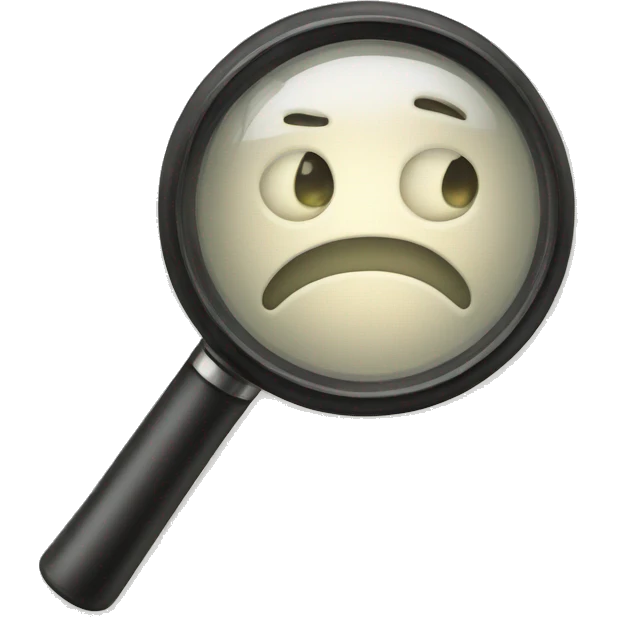 magnifying glass emoji