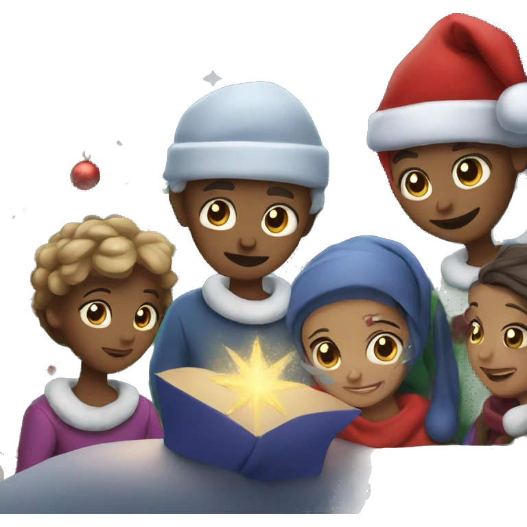 Christmas night  emoji