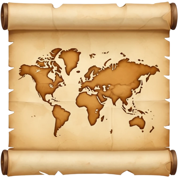 a poster, rolled up, like a old map emoji