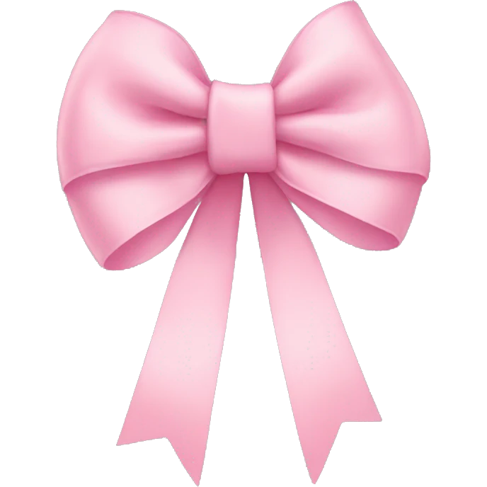 baby pink bow emoji