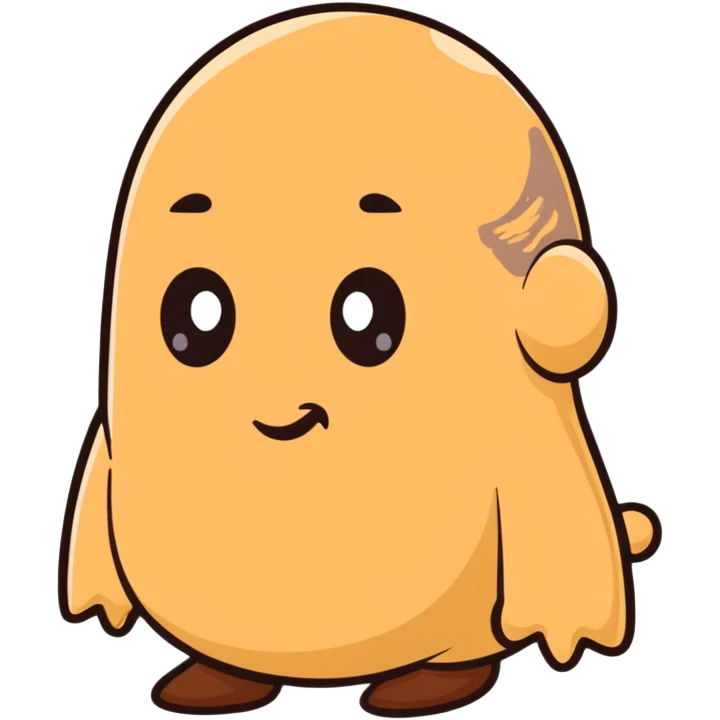 humorous poop character with eyes and distinctive facial features resembling Putin emoji