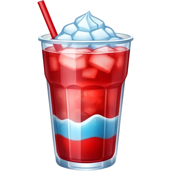 Slushie drink red emoji
