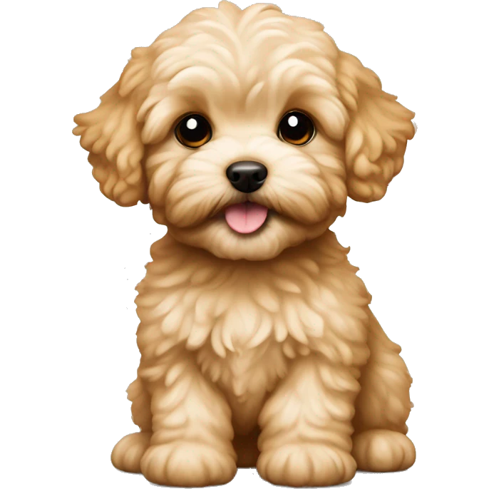 Golden maltipoo puppy emoji