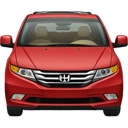 Red Honda odyssey with beige interior  emoji
