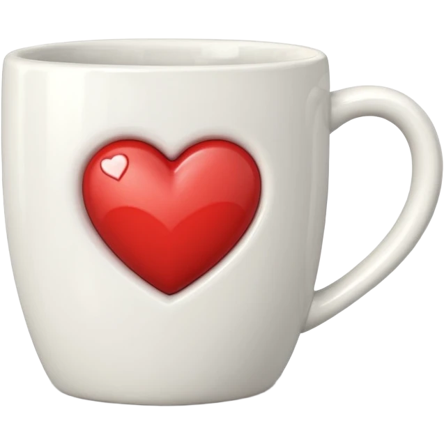 mug with heart symbol emoji