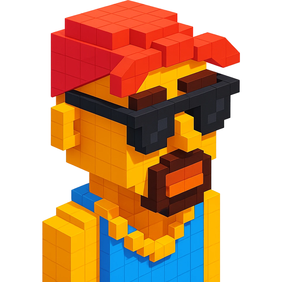 Lego version of 2Pac wearing sunglasses emoji