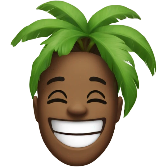 Laughing with palm in hand  emoji