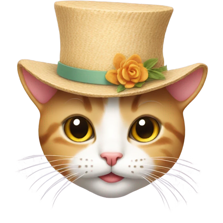 Cat with hat emoji