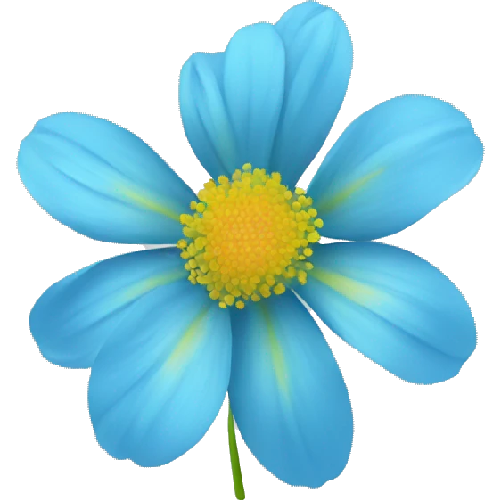 Flower blue emoji