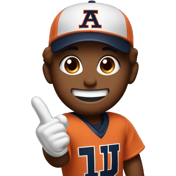 Auburn University super sports fan emoji