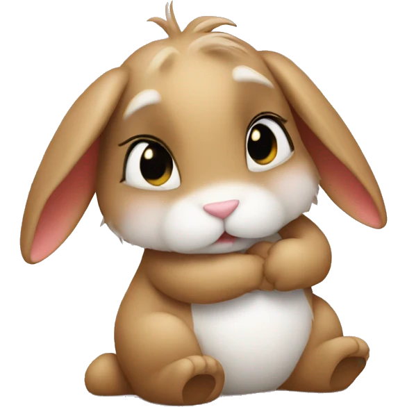 Bunny kissing emoji
