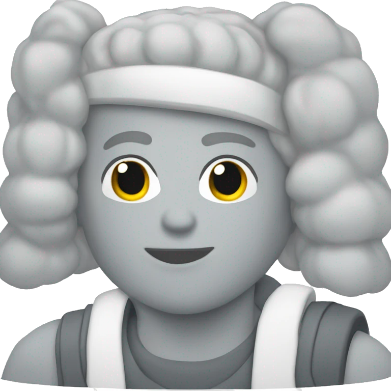 White and grey air forces emoji