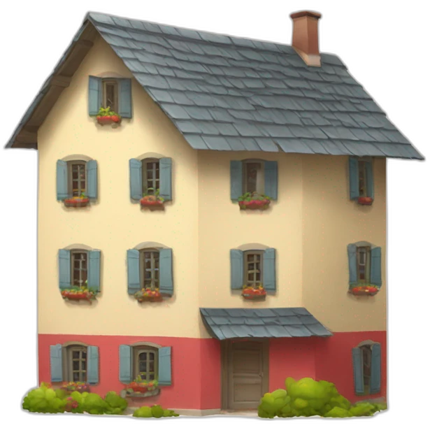 La petite maison rouge emoji
