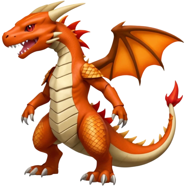 Shiny Koraidon-Marowak-Charizard-Gabite-Fakémon-hybrid-creature (full body)  emoji