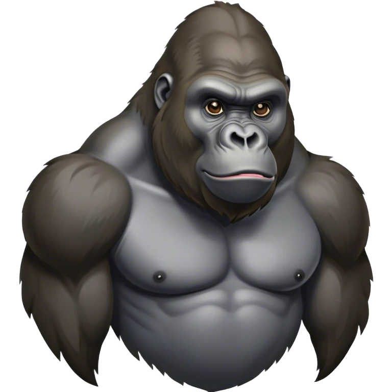 Big back silverback gorilla ￼￼ emoji
