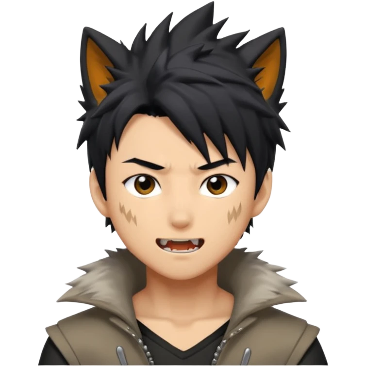 Wolf Anime Boy emoji