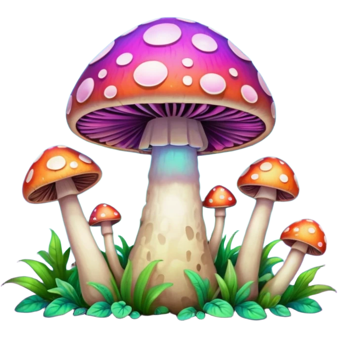 The name bri spelled with trippy mushrooms  emoji