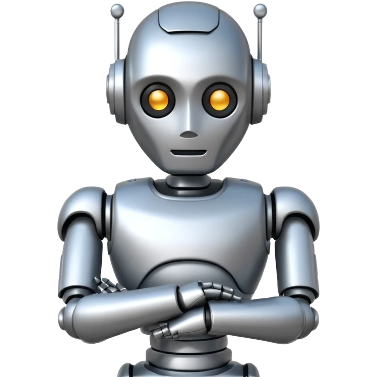 robot crossing his arms emoji