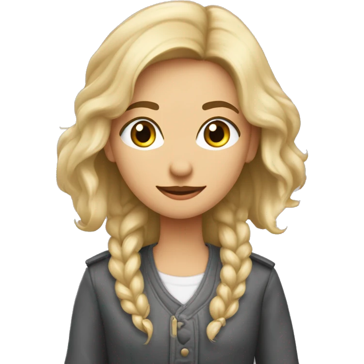 Парень со светлыми волосами и девушка с русыми волосами  emoji