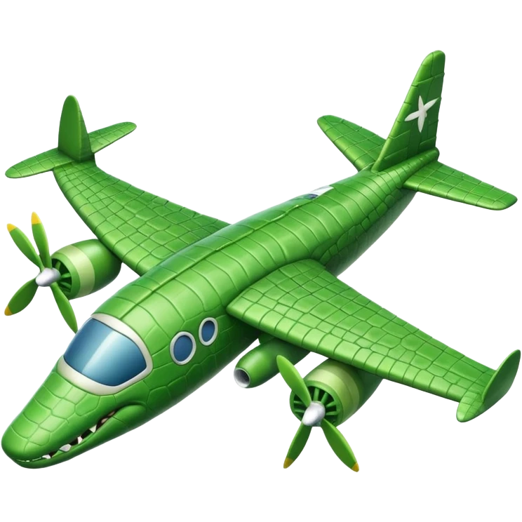 Cocodrilo avion  emoji