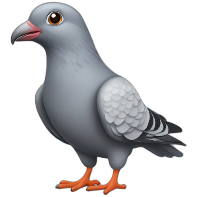 pigeon Working Labtop emoji