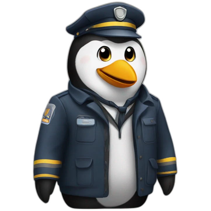 Train driver pinguin emoji