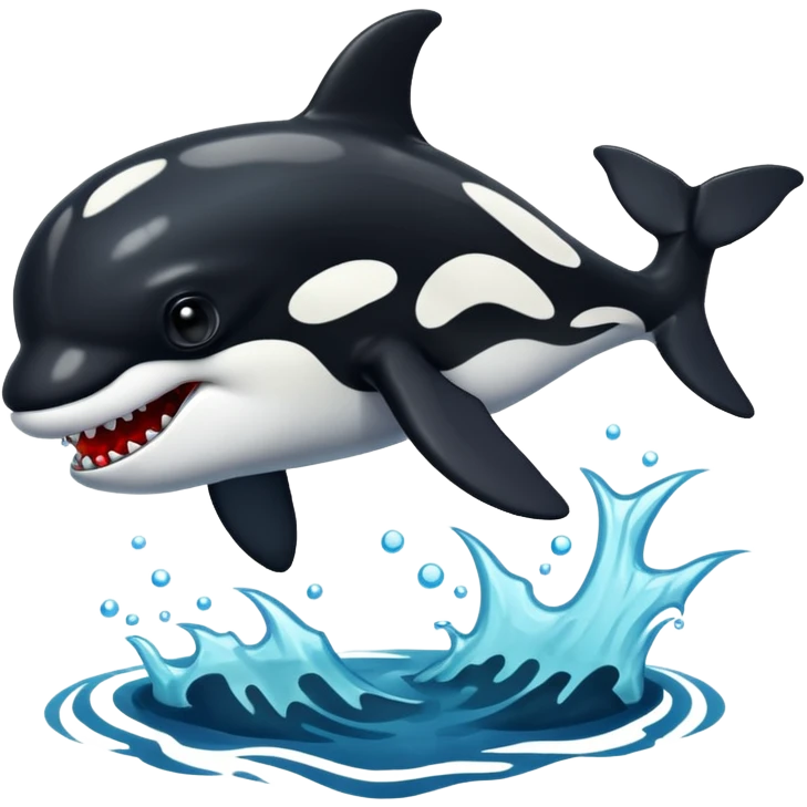 orca as a zombie emoji