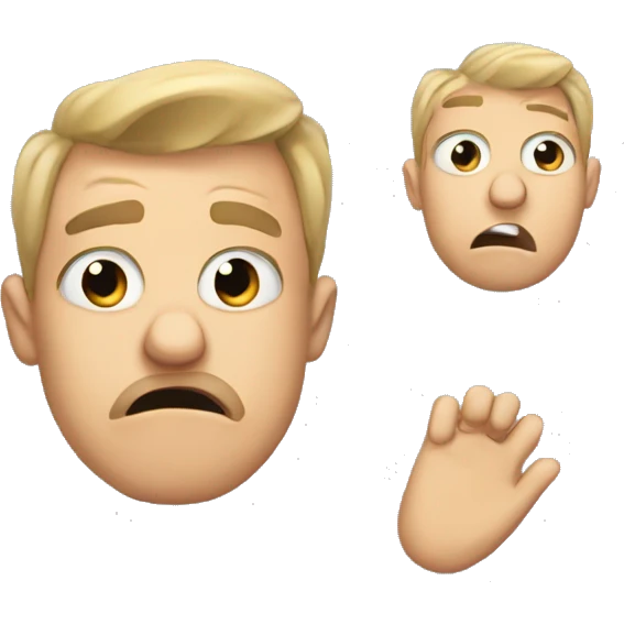 Confused stank face ￼ emoji