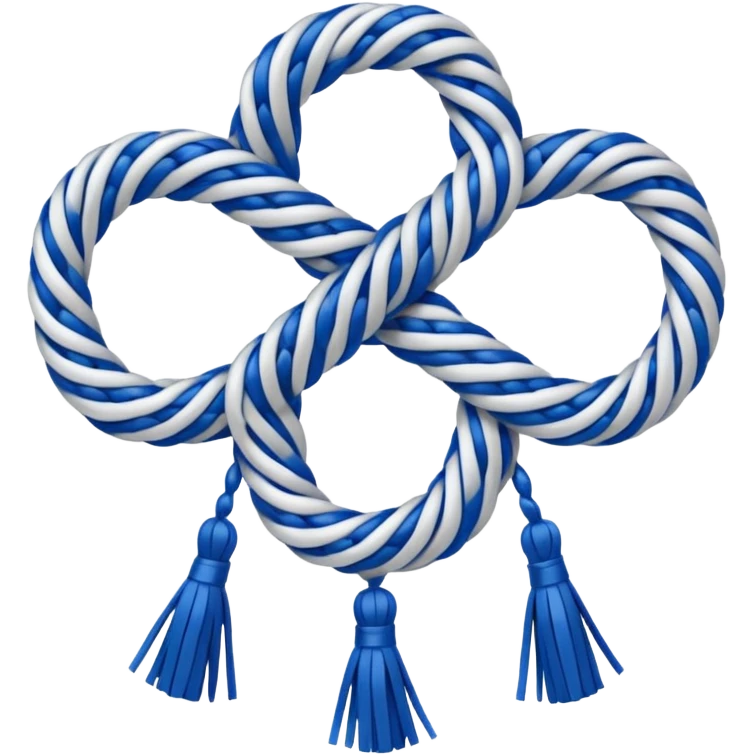geometric knot with tassels emoji