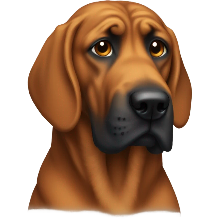 a basketball with a bloodhound face. emoji