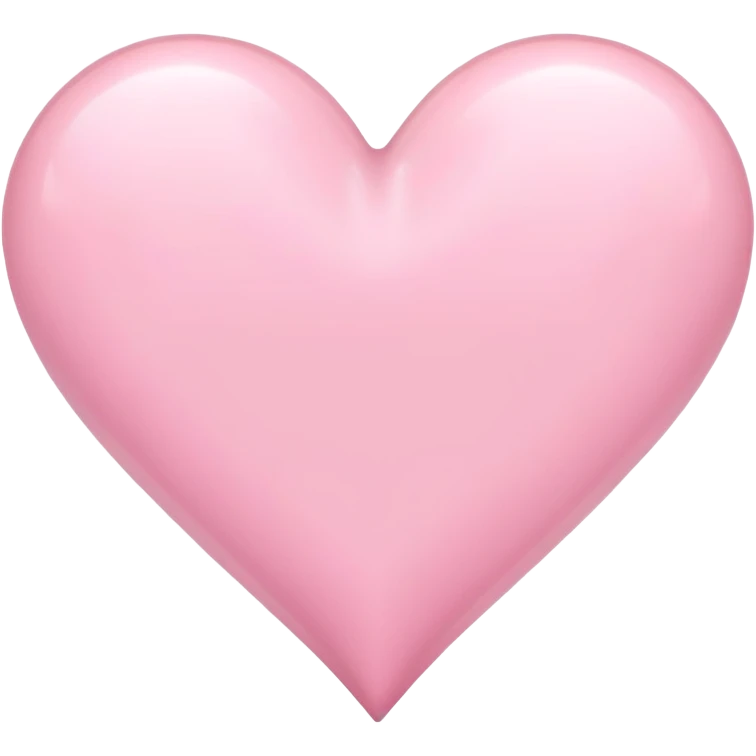 pastel pink heart emoji