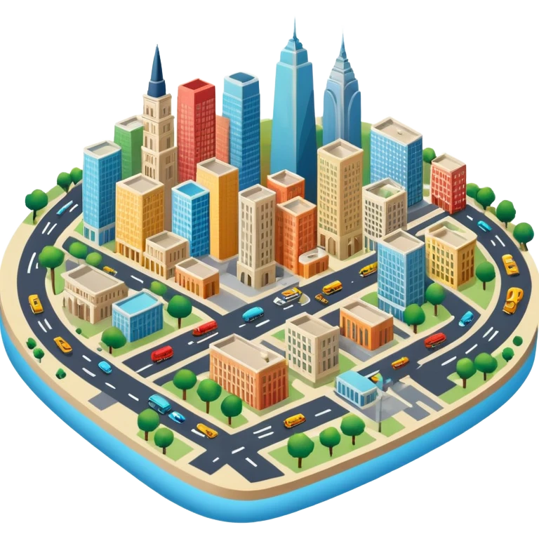 a city map  emoji