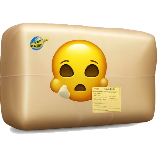bottle of soap with a nuclear bomb on the packaging emoji
