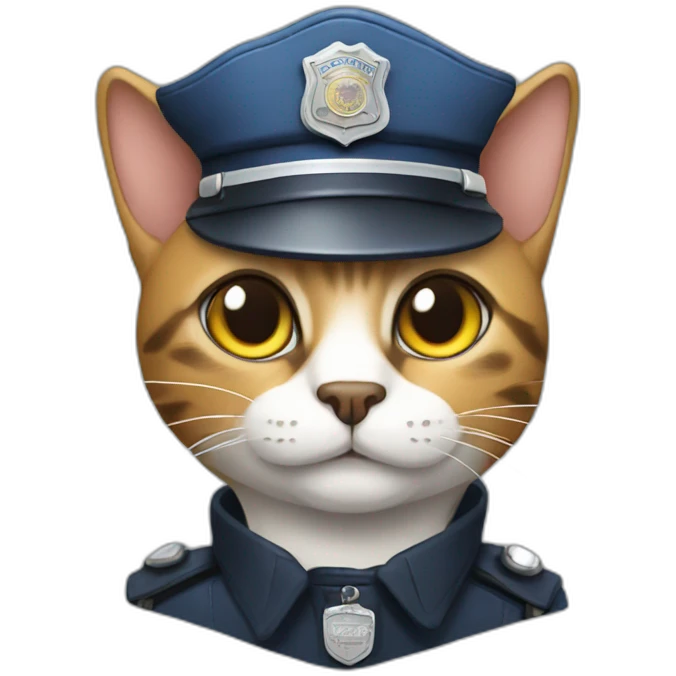 Police cat emoji