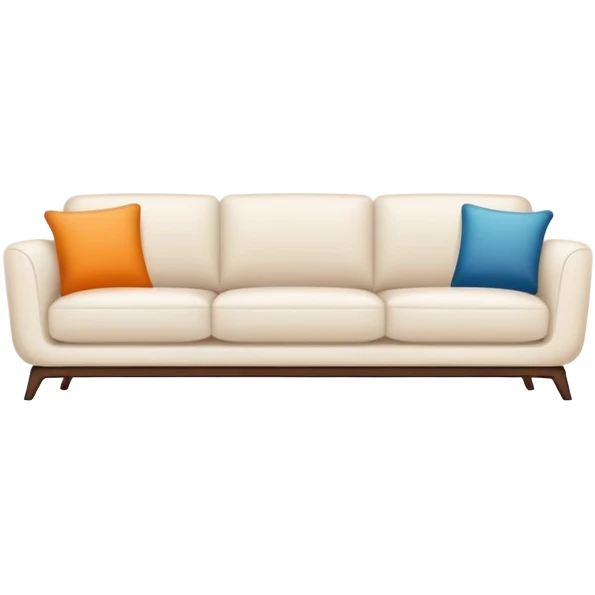 furniture store logo with sofa and chair emoji