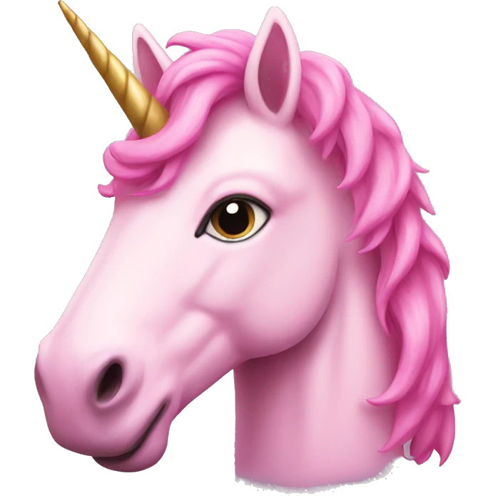 Pink unicorn  emoji
