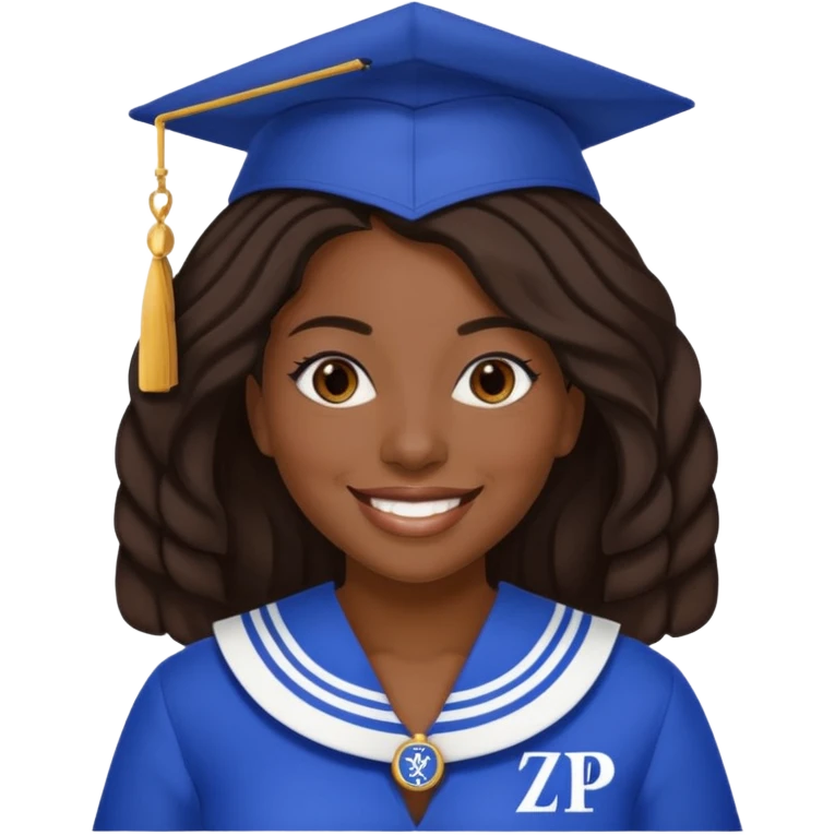 Zeta Phi Beta Sorority black women emoji. emoji