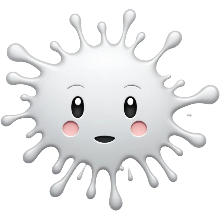 white splat emoji