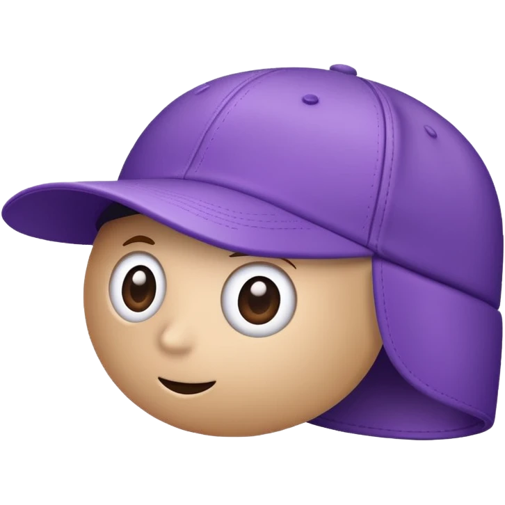 A plastic brown ball cap and the long rectangle purple. And looks like a BFDI style emoji