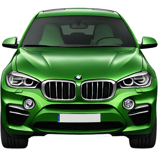 BMW x6 green emoji