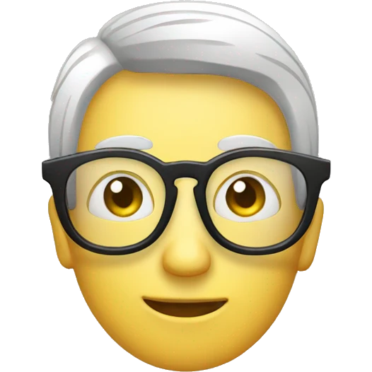 glasses over radio emoji
