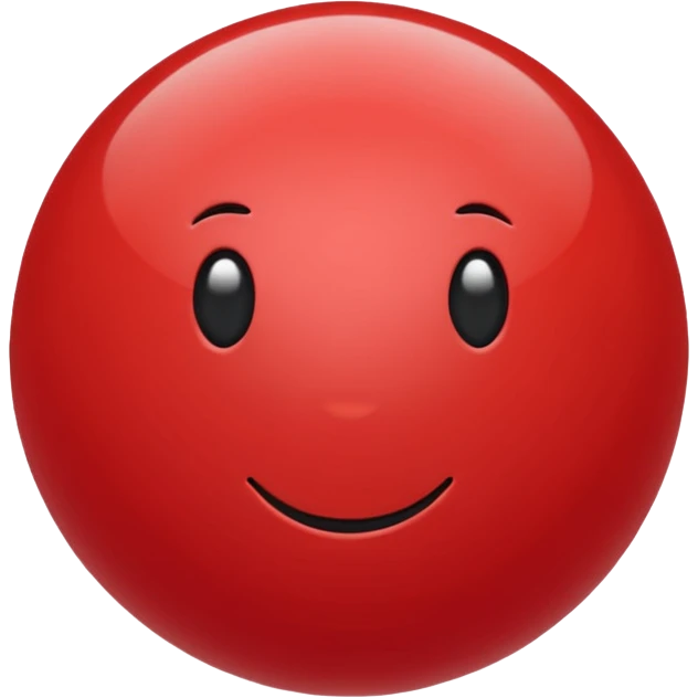 red plastic ball emoji